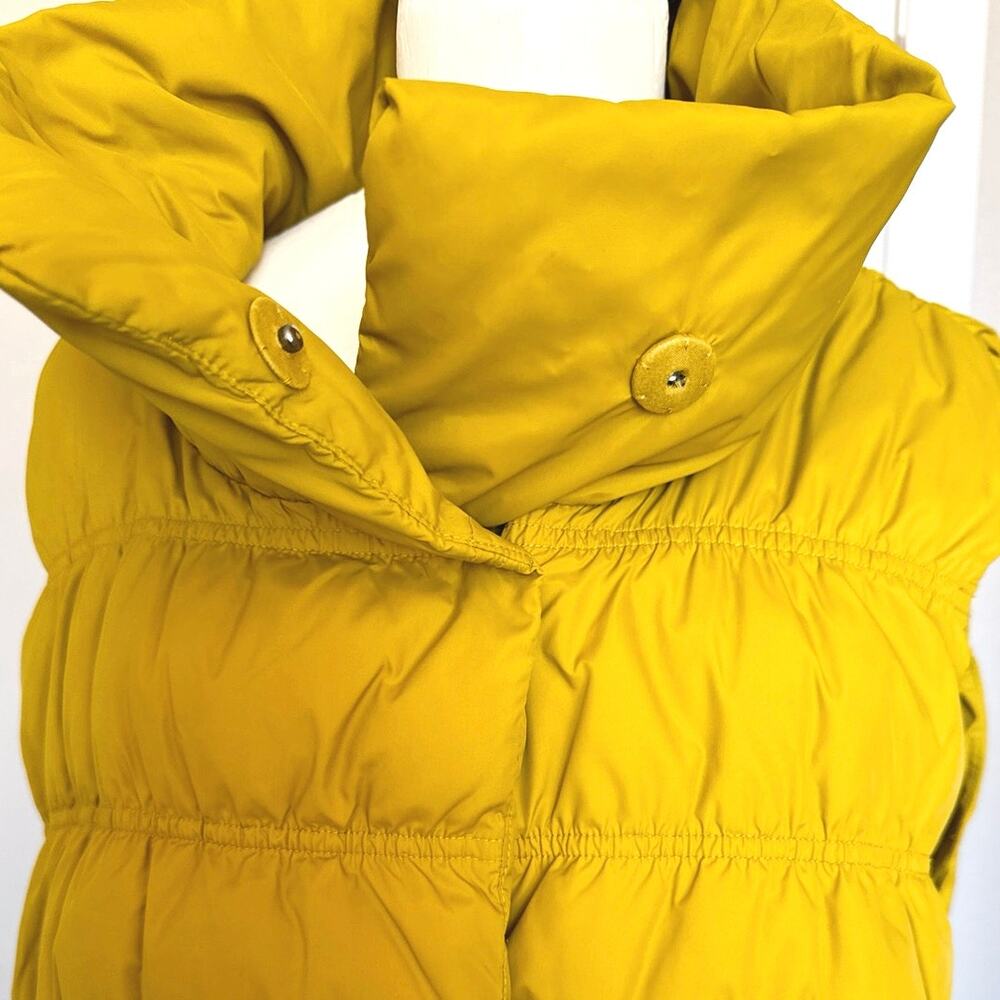 EILEEN FISHER Goose Down Puffer Vest Stand Collar Snap Front Size XL - Picture 5 of 8